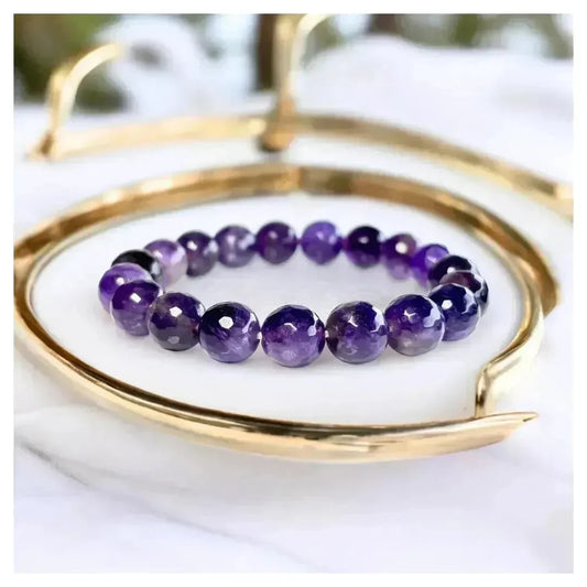 Amethyst Bracelet - The Master Healer - Elegant Diamond