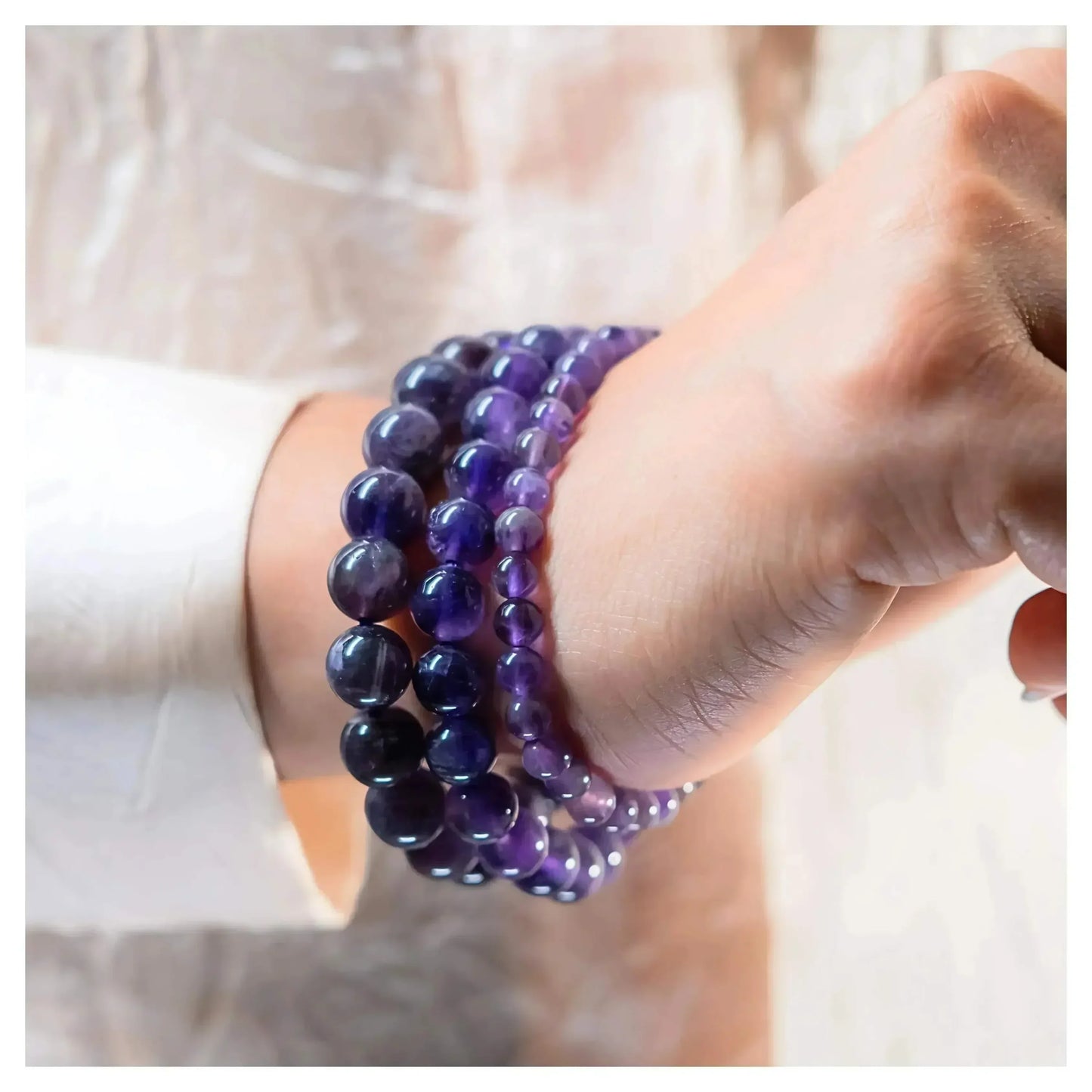 Amethyst Bracelet - The Master Healer - Elegant Diamond