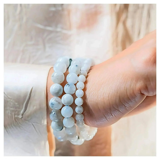 White Moonstone Classic Round - Fortune Stone