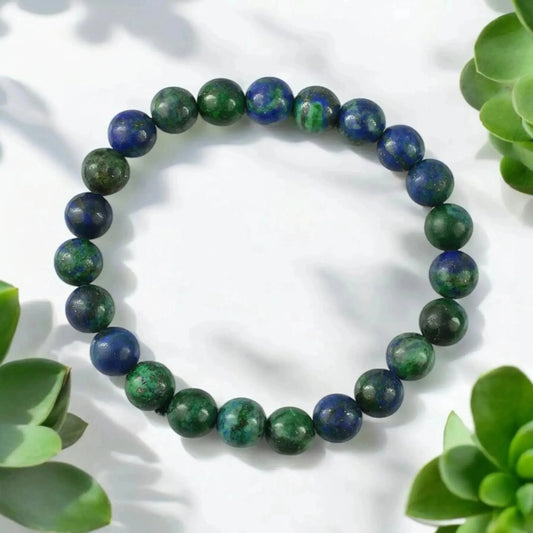 Azurite Bracelet - Stone of Inner Vision - Classic Round