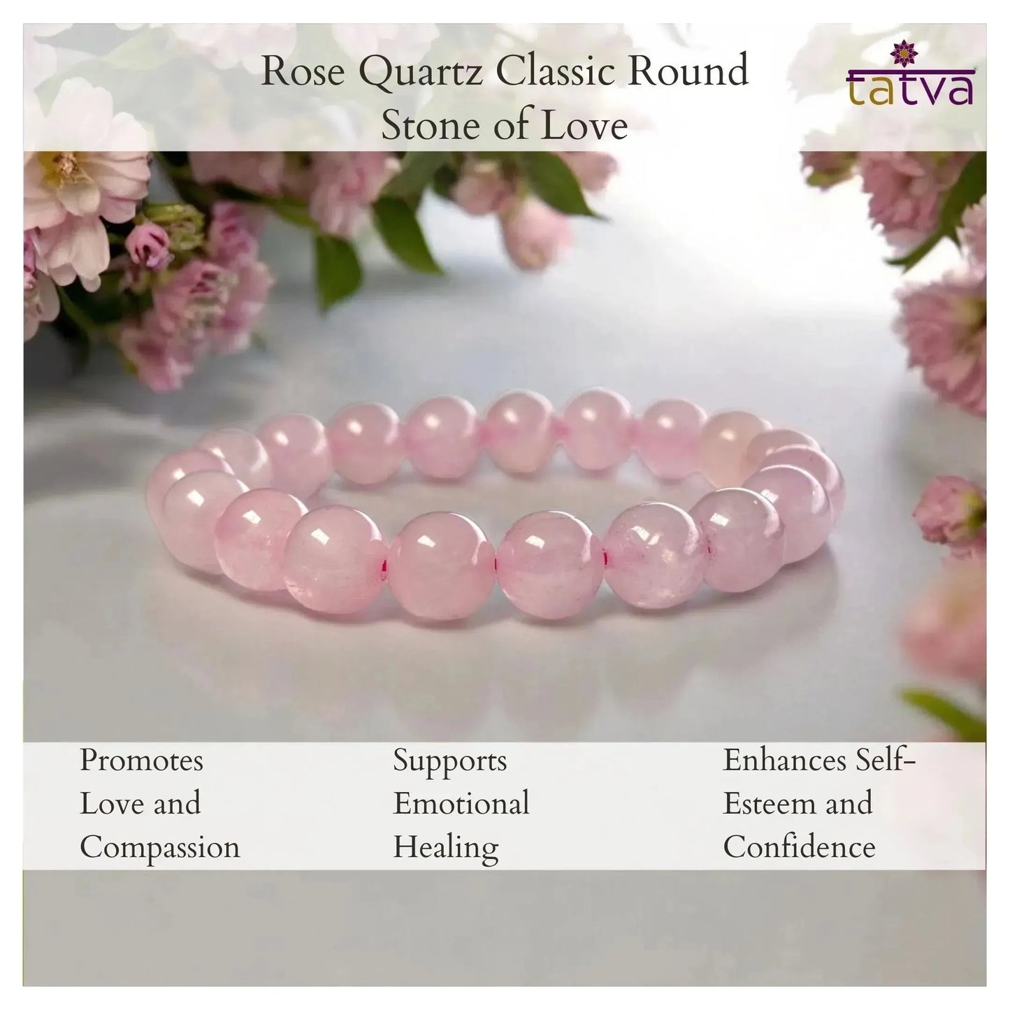 Embrace Love and Harmony with Rose Quartz - Classic Round