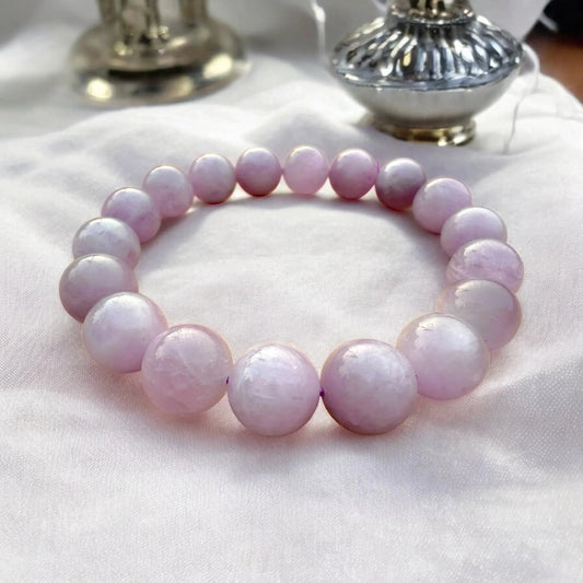 Kunzite Bracelet – A Stone of Love & Tranquility - Classic Round