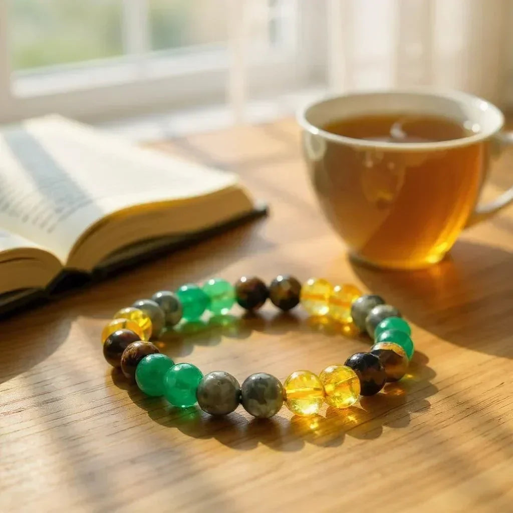 Wealth - Mixel Stones Bracelet - Classic Round
