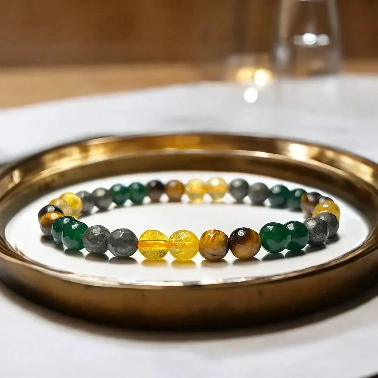 Wealth - Mixel Stones Bracelet - Classic Round