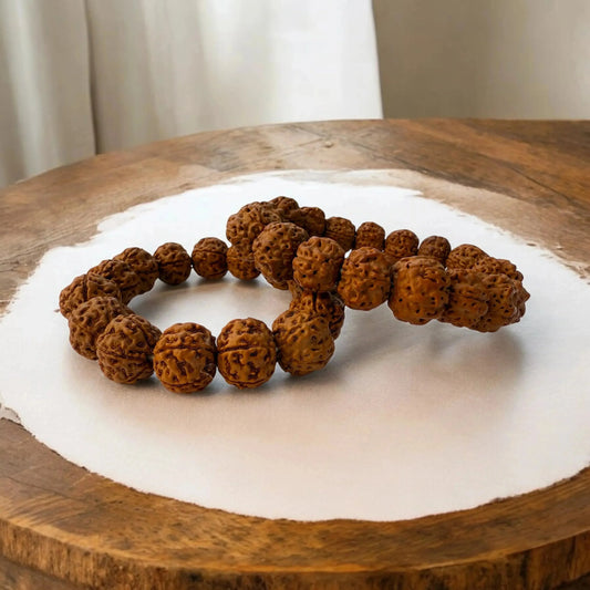 Panchmukhi Rudraksha Bracelet – Spiritual Protection, Healing & Energy Balance