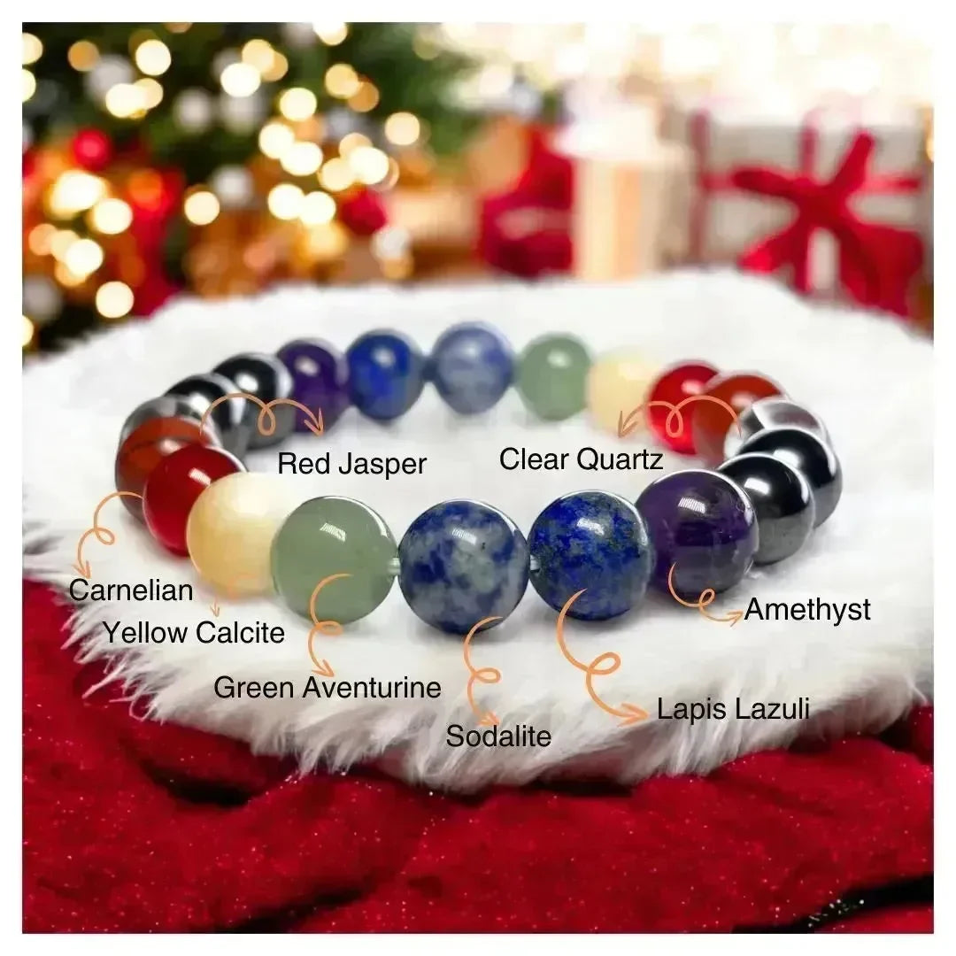 Self Healing 7 Chakra Mixel Bracelet - Classic Round