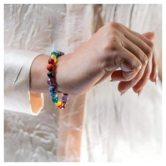 Self Healing 7 Chakra Mixel Bracelet - Elegant Diamond