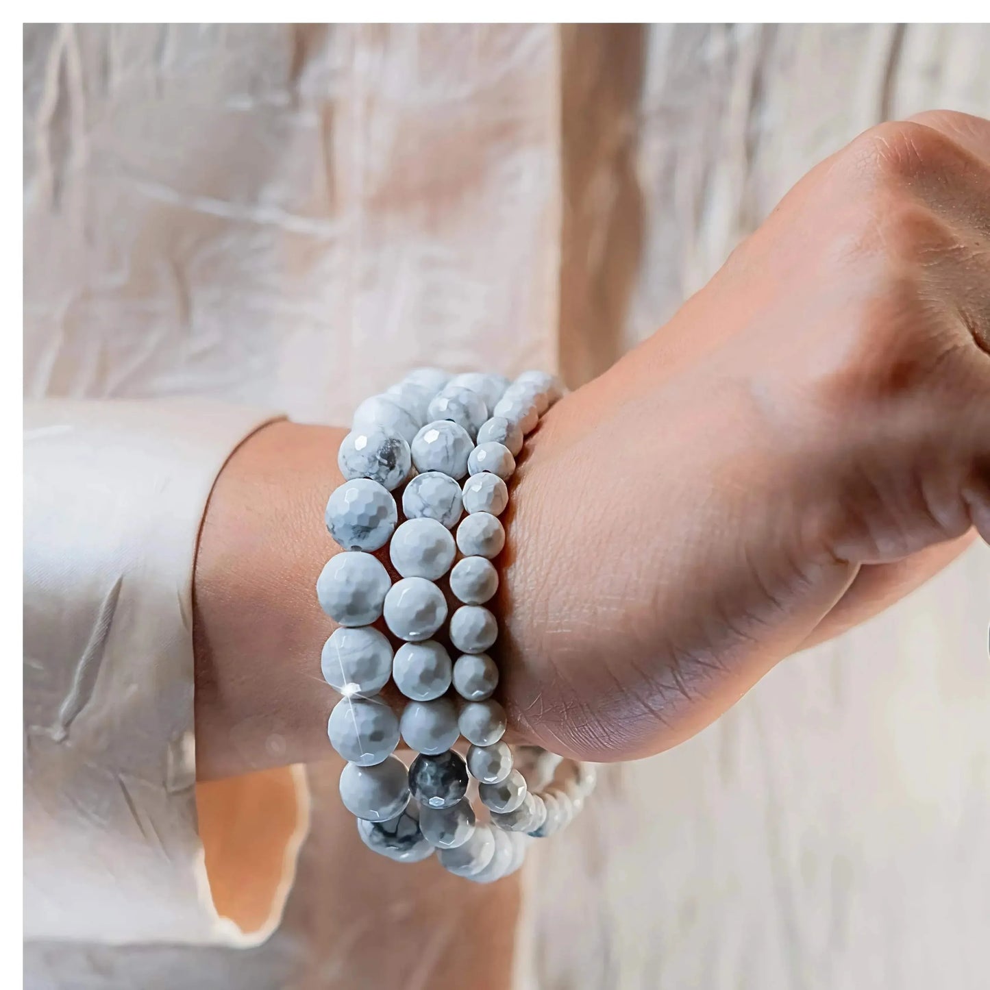 Stone of Calmness - Howlite Elegant Diamond
