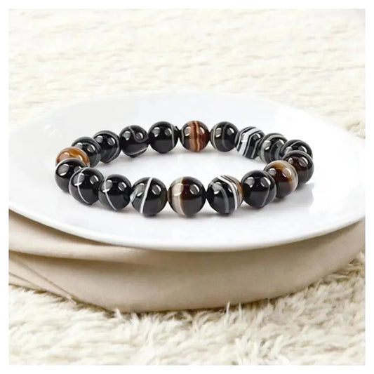 Stone of Protection - Sulemani Haqiq (Black Agate) - Classic Round