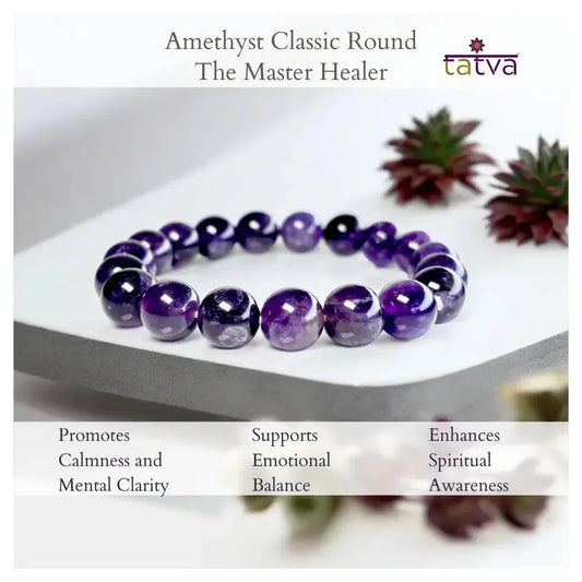 The Master Healer - Amethyst Classic Round