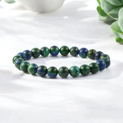 Azurite Bracelet - Stone of Inner Vision - Classic Round