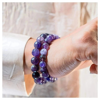 Amethyst Bracelet - The Master Healer - Elegant Diamond