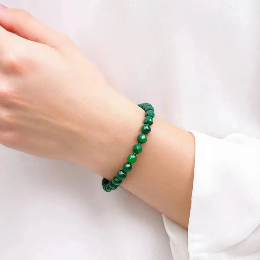Green Jade Bracelet – Embrace Harmony & Prosperity Classic Round