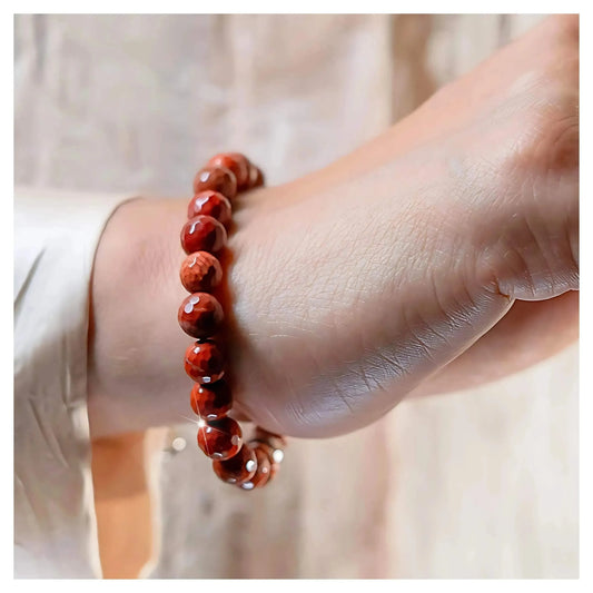 Grounding Stone - Red Jasper Elegant Diamond