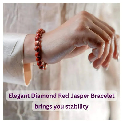 Grounding Stone - Red Jasper Elegant Diamond