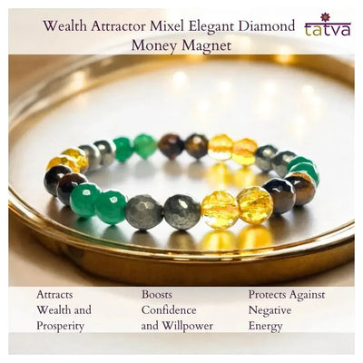 Wealth - Mixel Stones Bracelet - Elegant Diamond