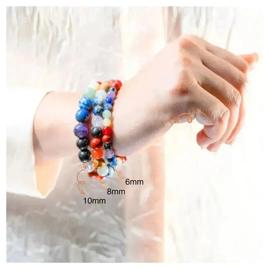 Self Healing 7 Chakra Mixel Bracelet - Classic Round