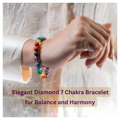 Self Healing 7 Chakra Mixel Bracelet - Elegant Diamond
