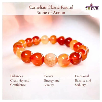 Stone of Action - Carnelian Classic Round