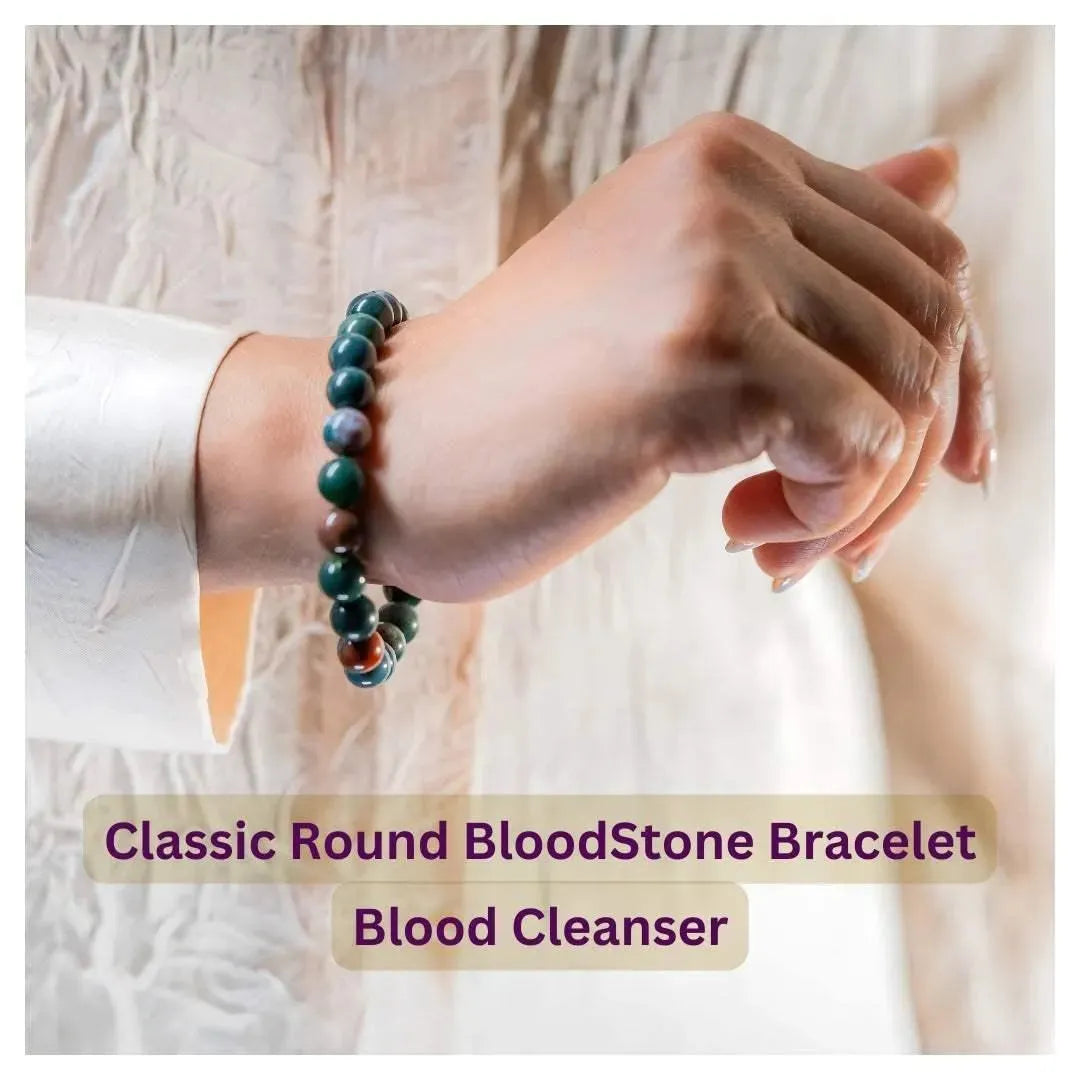 Stone of Blood Cleanser - Bloodstone - Classic Round