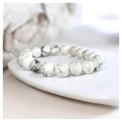 Howlite Bracelet - Classic Round