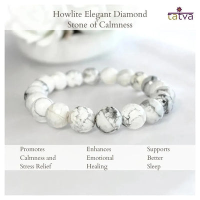 Stone of Calmness - Howlite Elegant Diamond