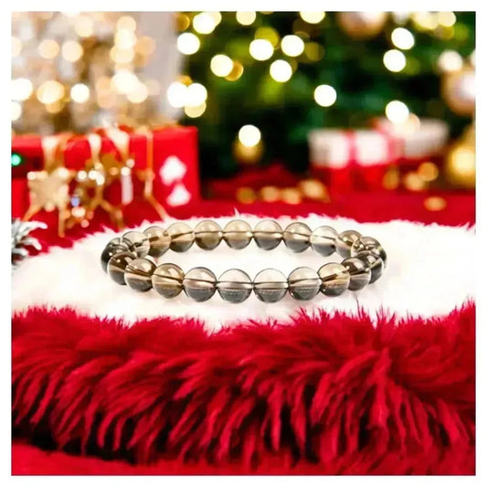Stone of Stability - Smoky Quartz Bracelet - Classic Round